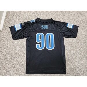 Ndamukong Suh Detroit Lions Black Youth Jersey Size L Reebok NFL Equipment